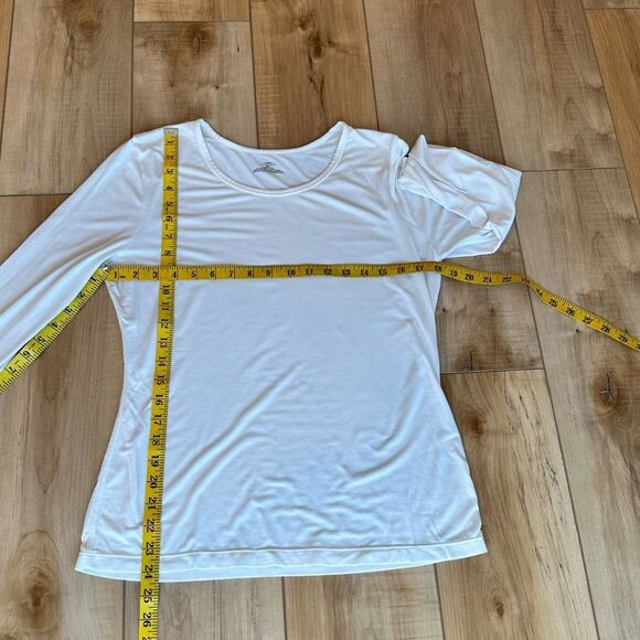 Modern Movement Lightweight Long Sleeve Tee Ivory/Cream Size Large - Picture 3 of 9